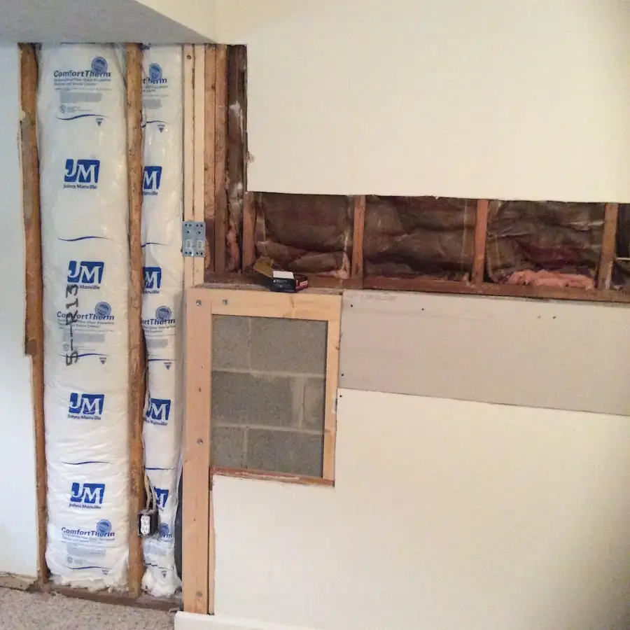 Wall insulation replacement during Contents Cleaning & Restoration in Riverton